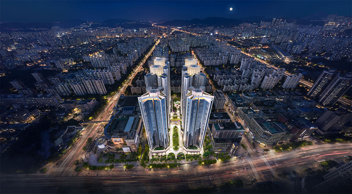 상동역 롯데캐슬 시그니처 단지 배치도